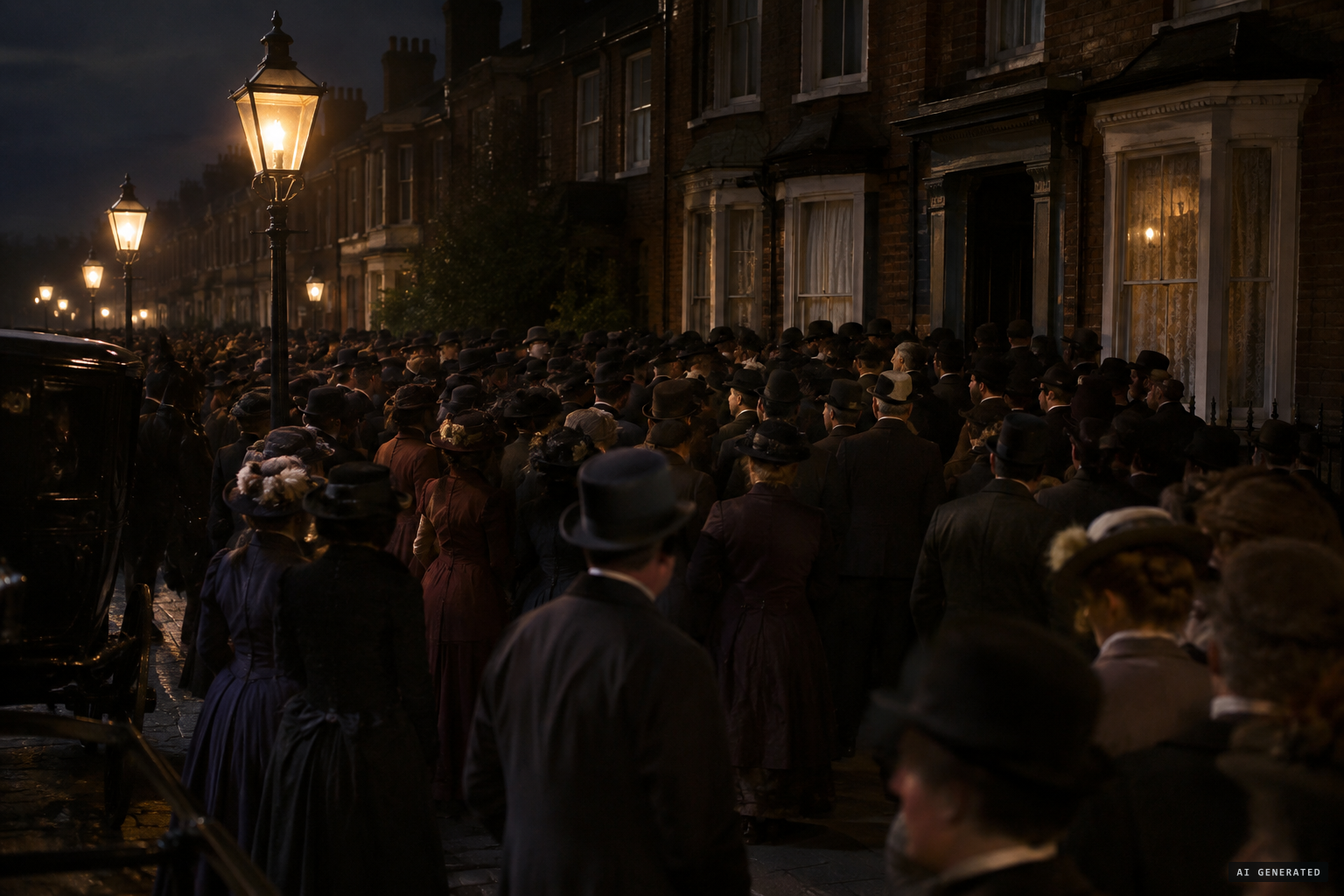 Another ghost crowd of 700 to 800 near Hackney in 1898