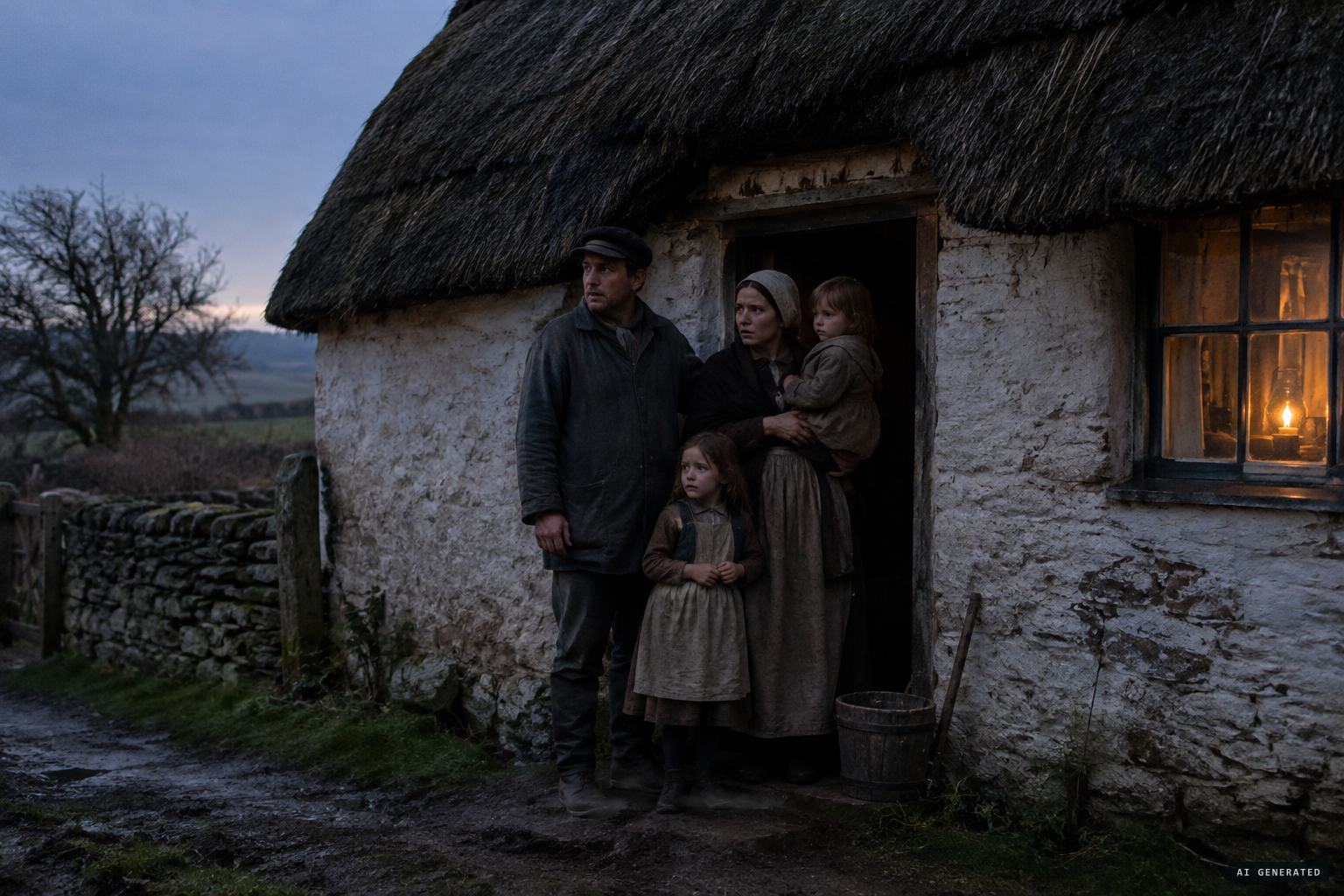A labourer's family moves into the empty cottage