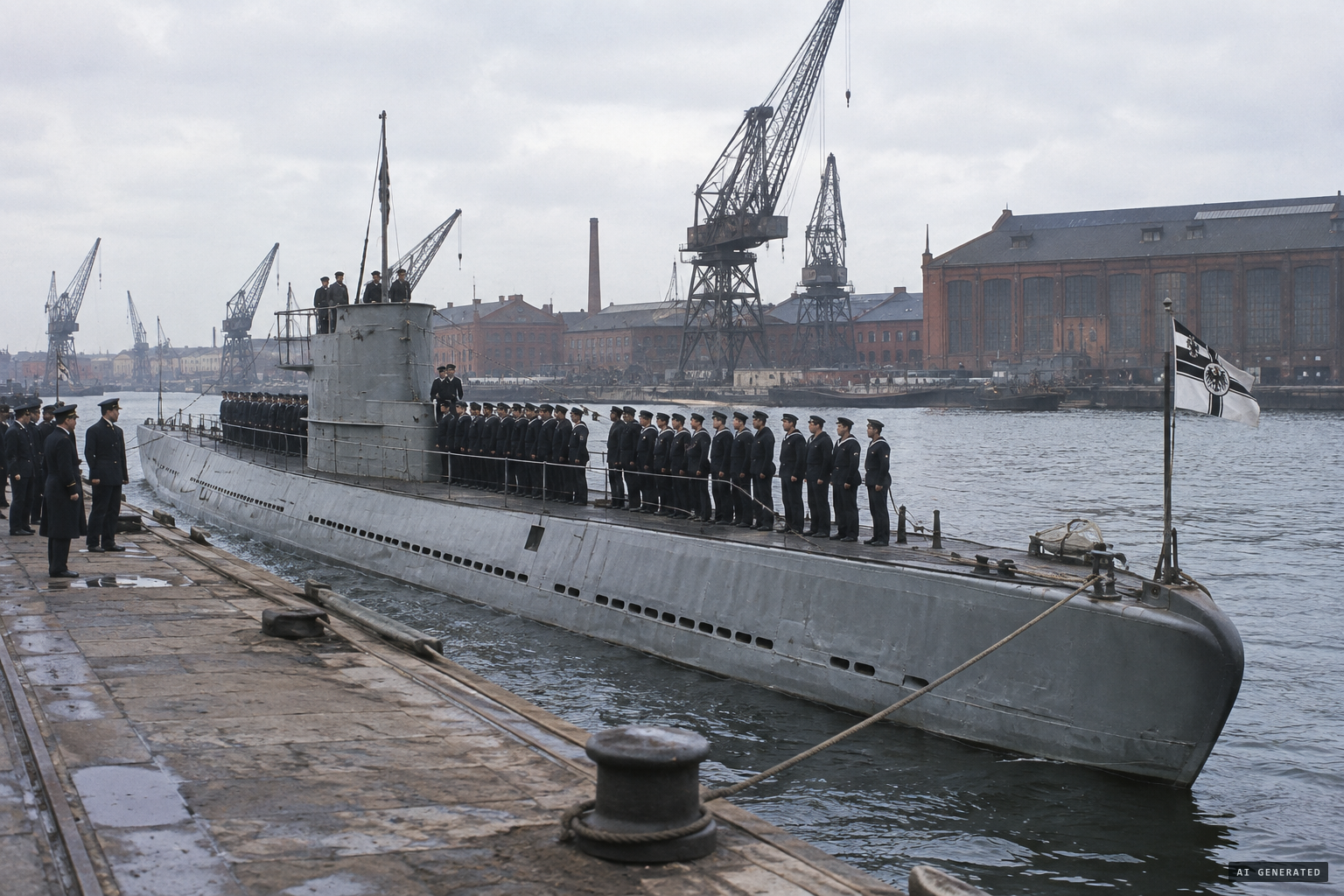 SM UB-65, a Type UB III submarine commissioned at Hamburg in August 1917