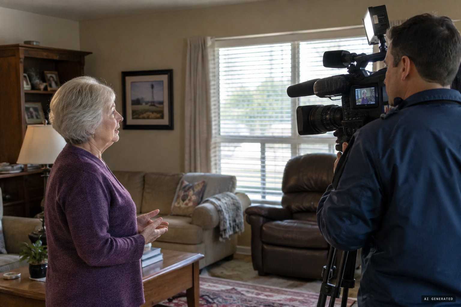 Renee Miller tells local television her memory of 1977