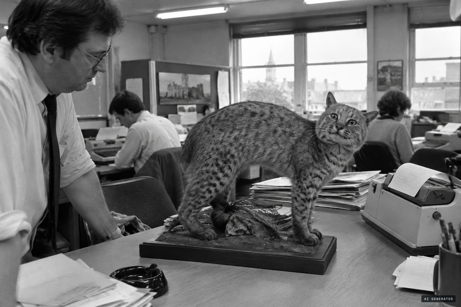 The first, unsuccessful mount, photographed in 1995