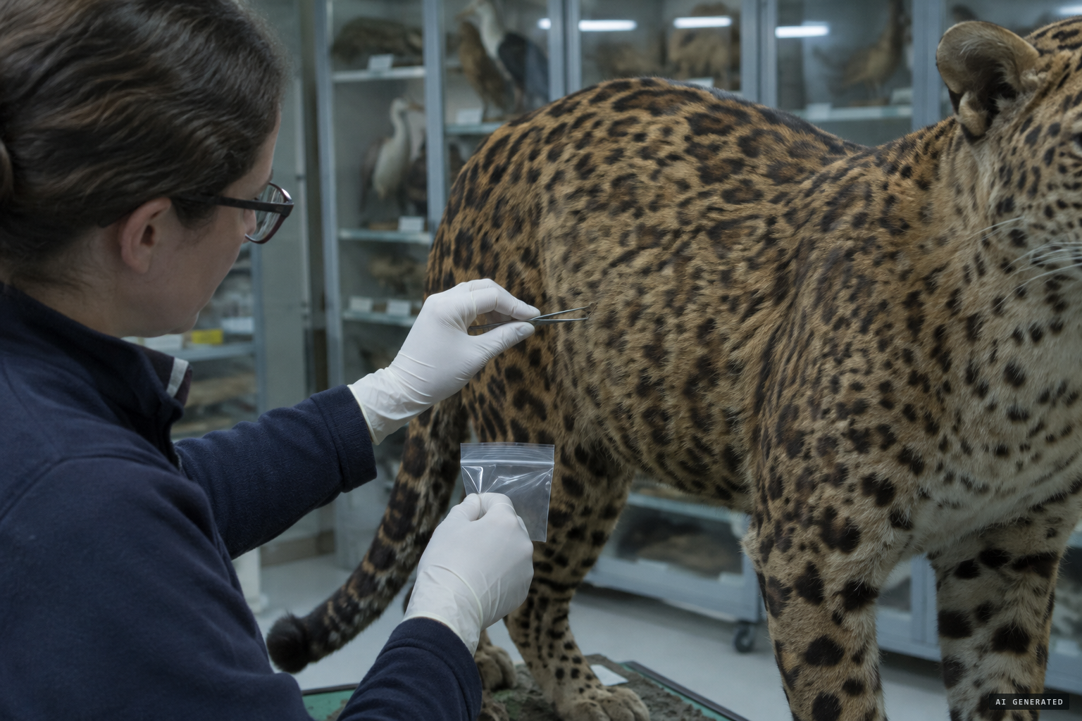 Hair samples taken for work on Britain's exotic cats