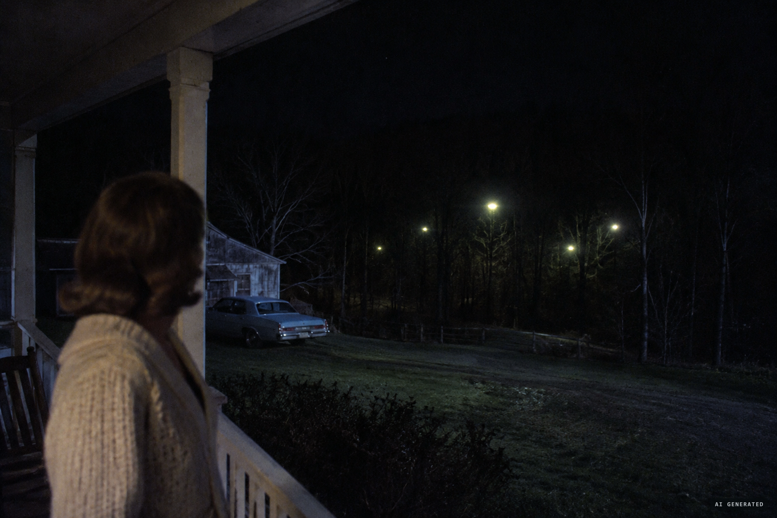 Mysterious lights on the property, and chanting and drumming from the woods