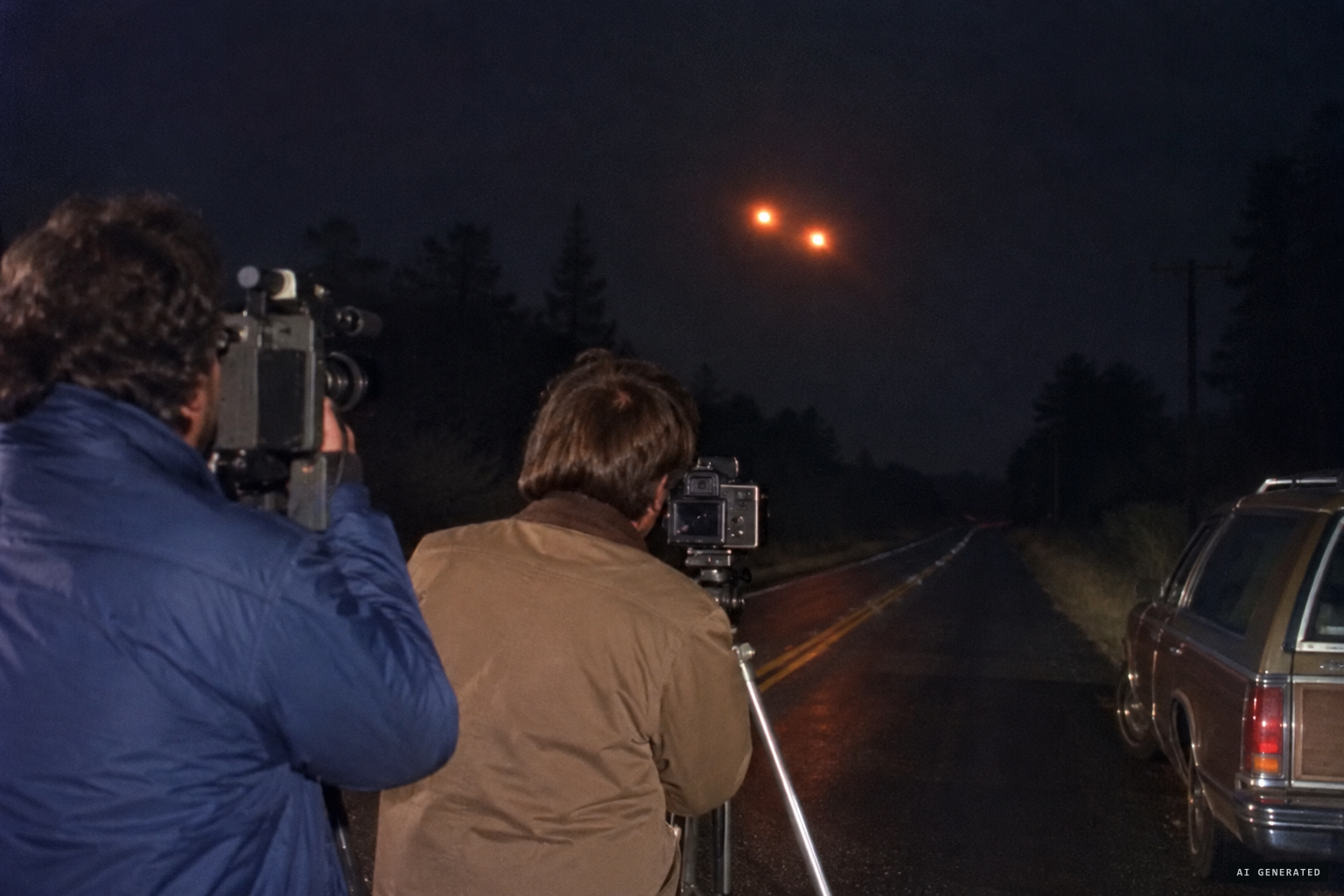 Ghost researchers film the light splitting and drifting