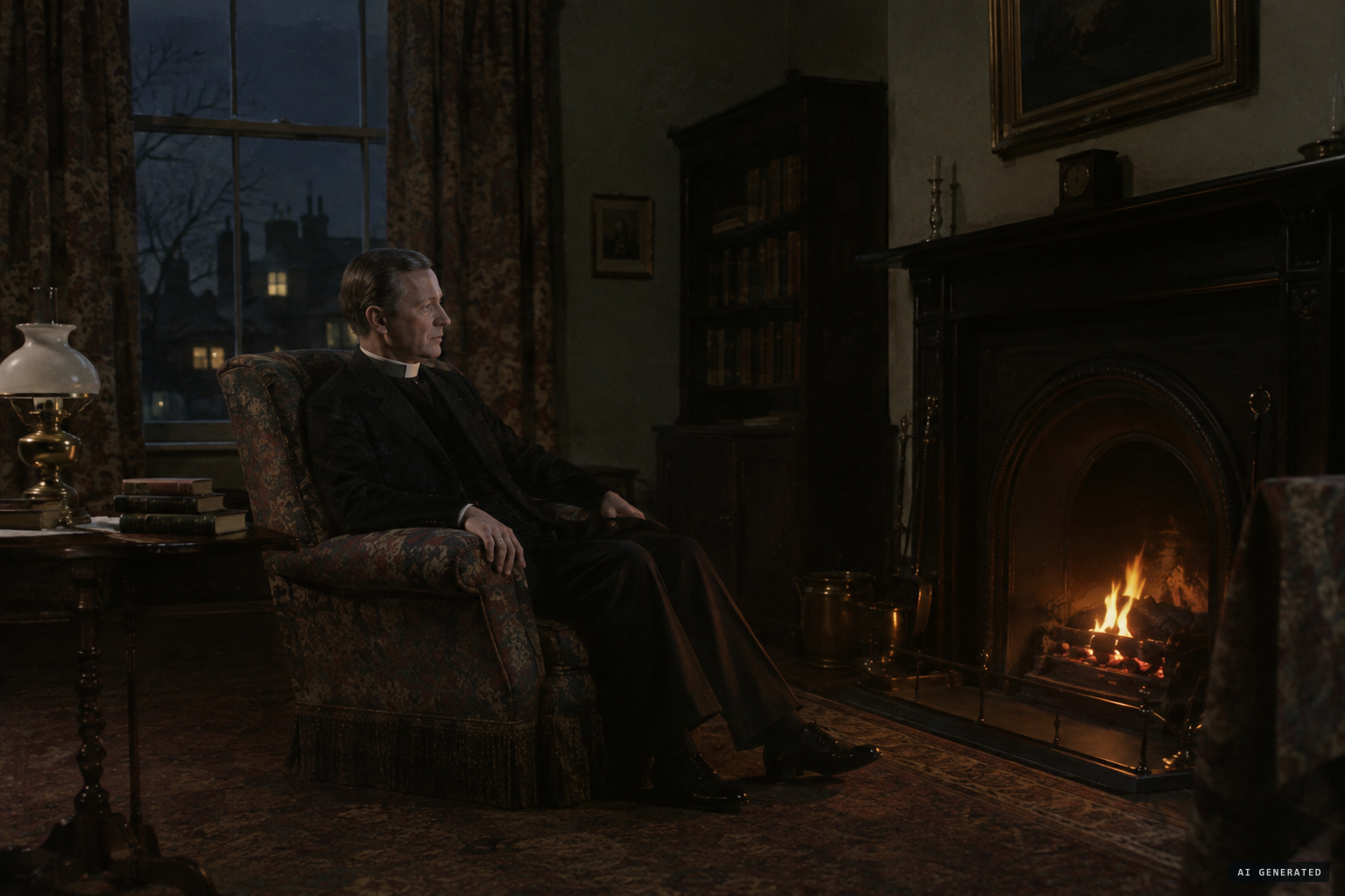 Rev. Arthur Chandler spends a night in the house without result.