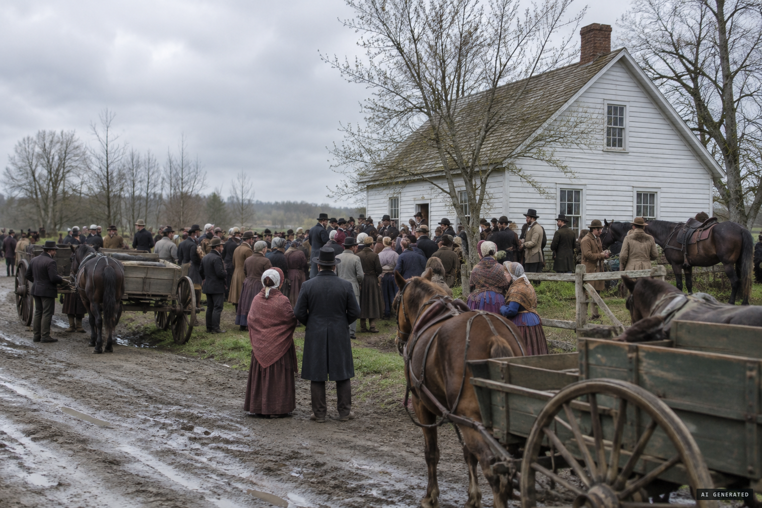 Hundreds of people come to the cottage on April 1