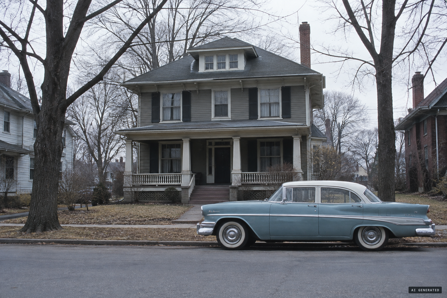 The house at 2910 North Delaware Street, Indianapolis, March 1962