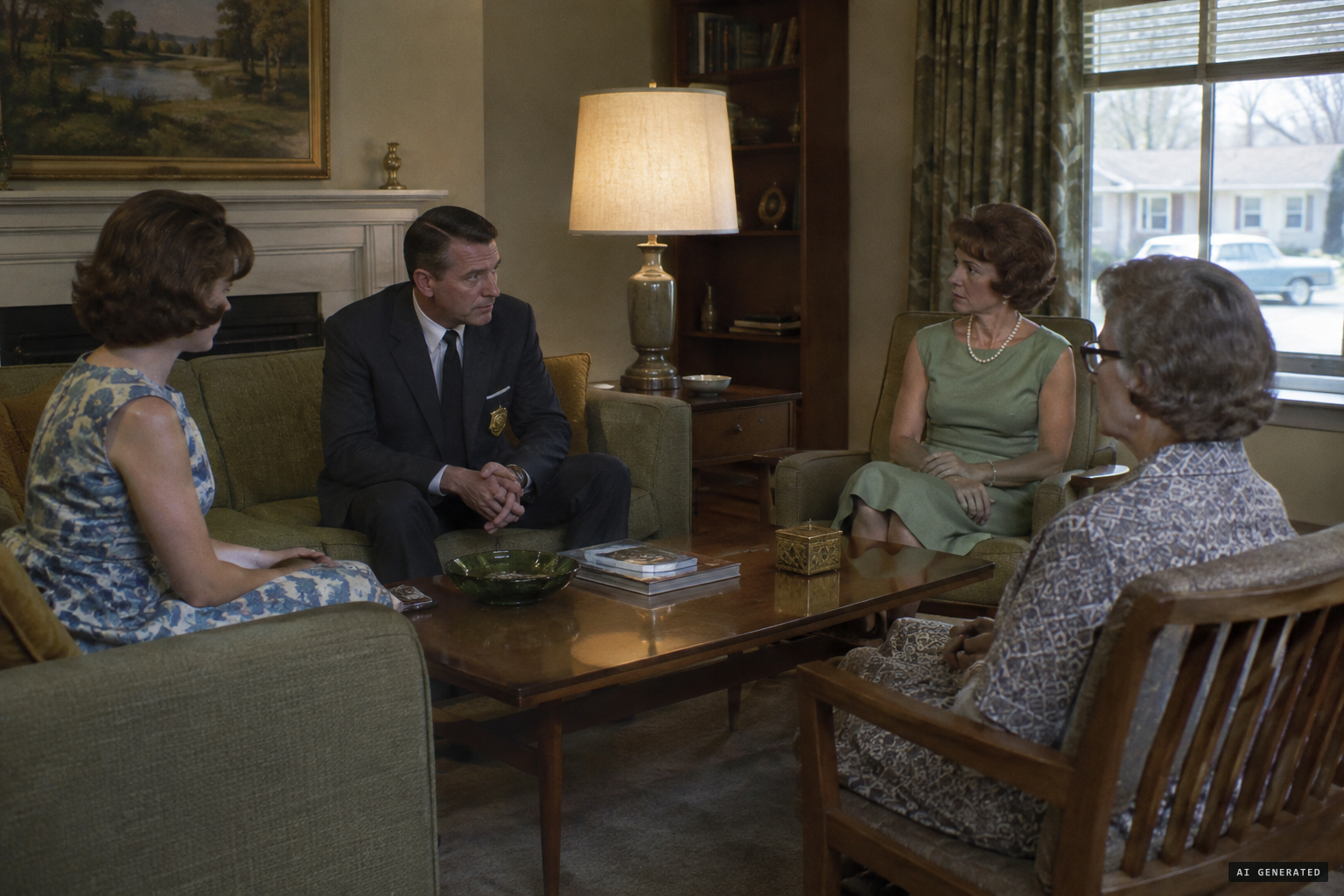 Lt. Dux sits the household down for an hour and a half; nothing happens