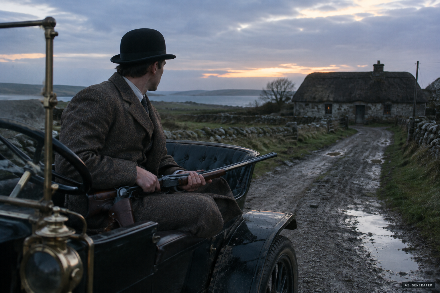 The Galway Express correspondent's requested car, six-shooter and shot gun