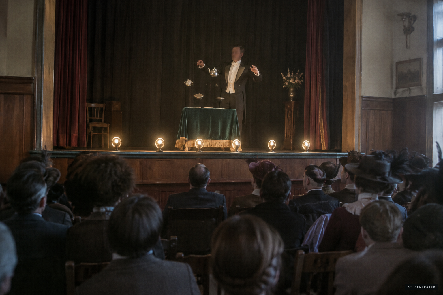 The paper compares the throwing to the conjurer Herr Dobler