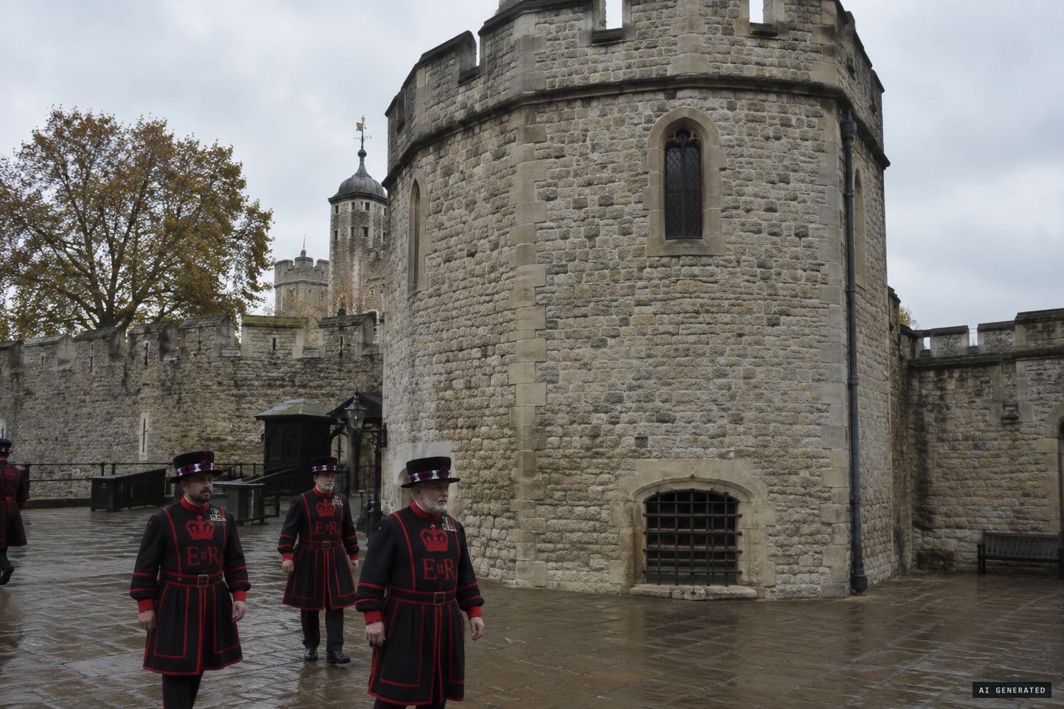 Martin Tower, the Jewel House, where the Keeper lived above the crown jewels