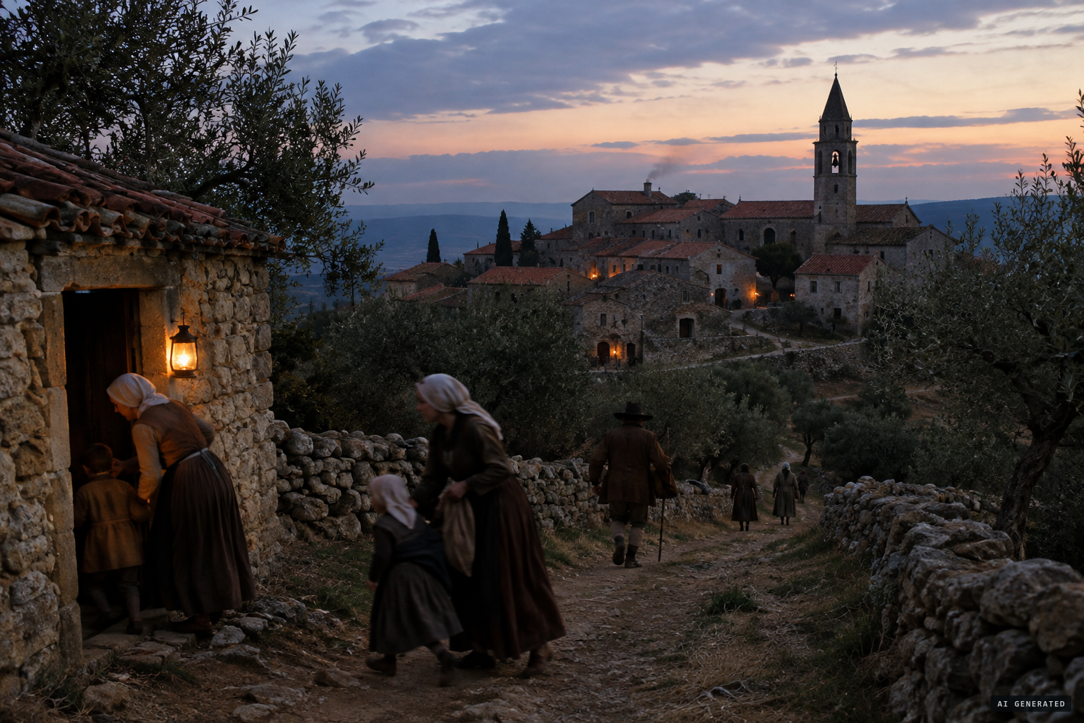 Kringa, the Istrian market town of Krinck, where people feared the strigon