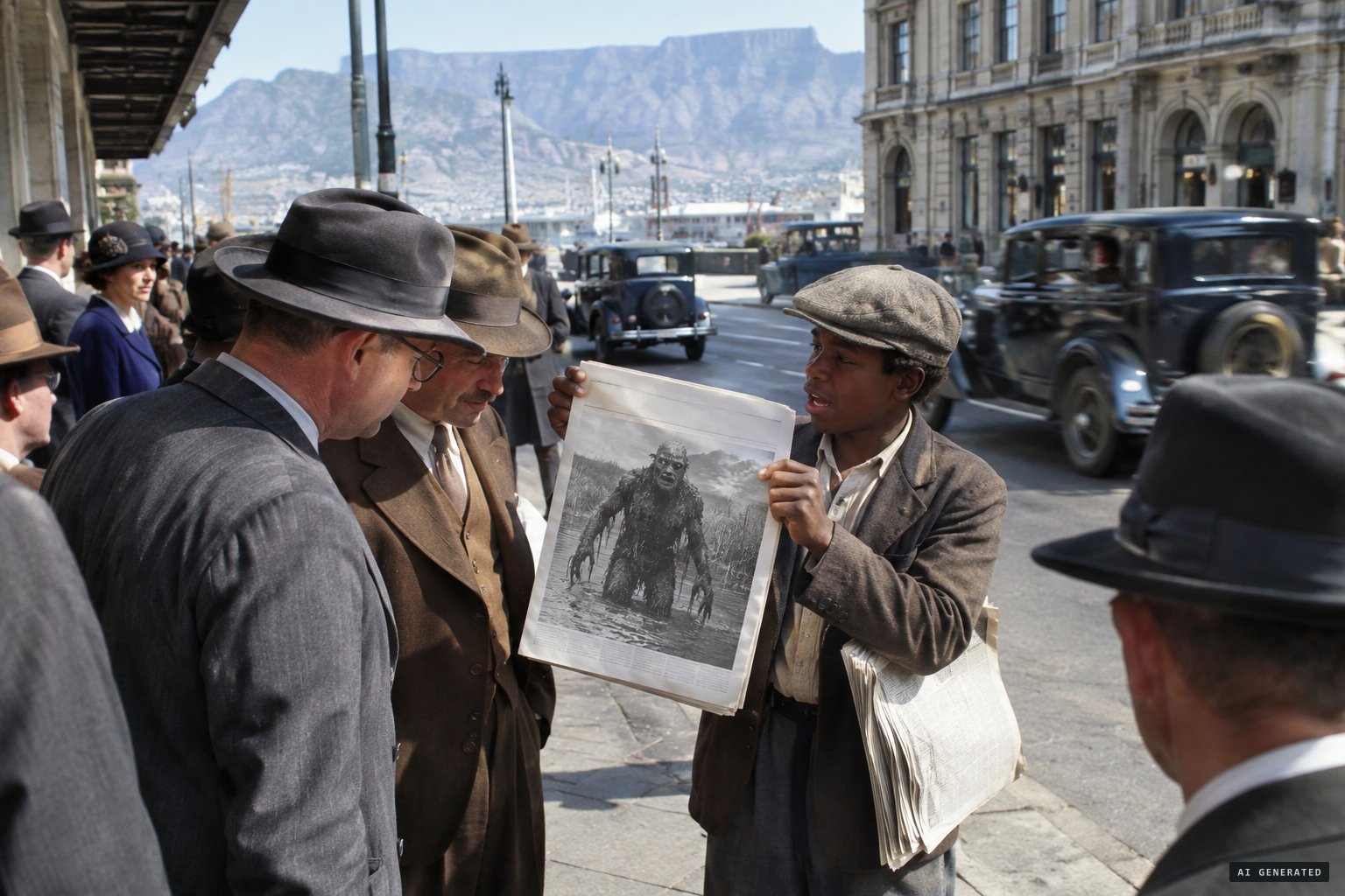 South African papers reprint the story as fact