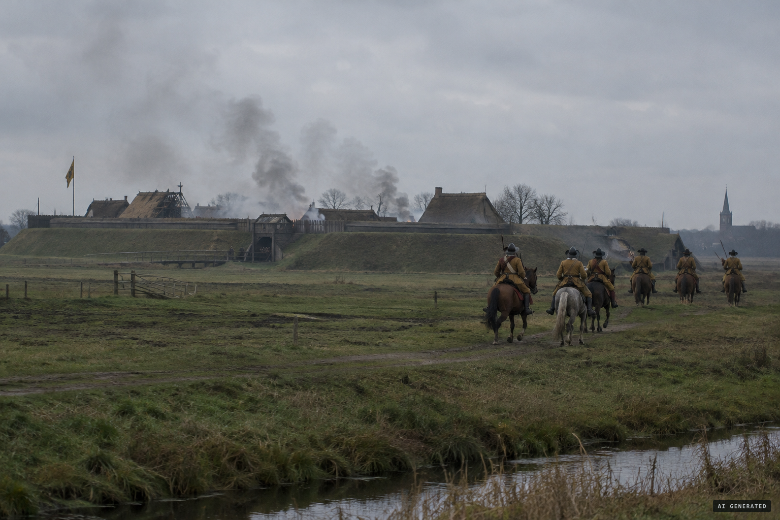 Kevelaer in the Thirty Years' War, the redoubt where 100 residents were massacred in 1635