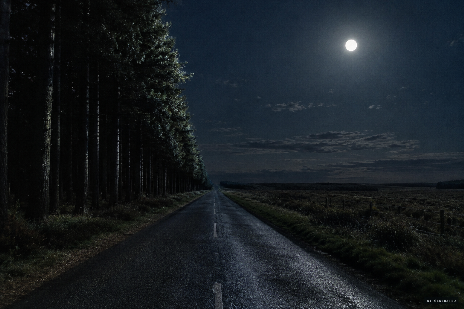 The Kinmount Straight beside Kelhead Moss Plantation