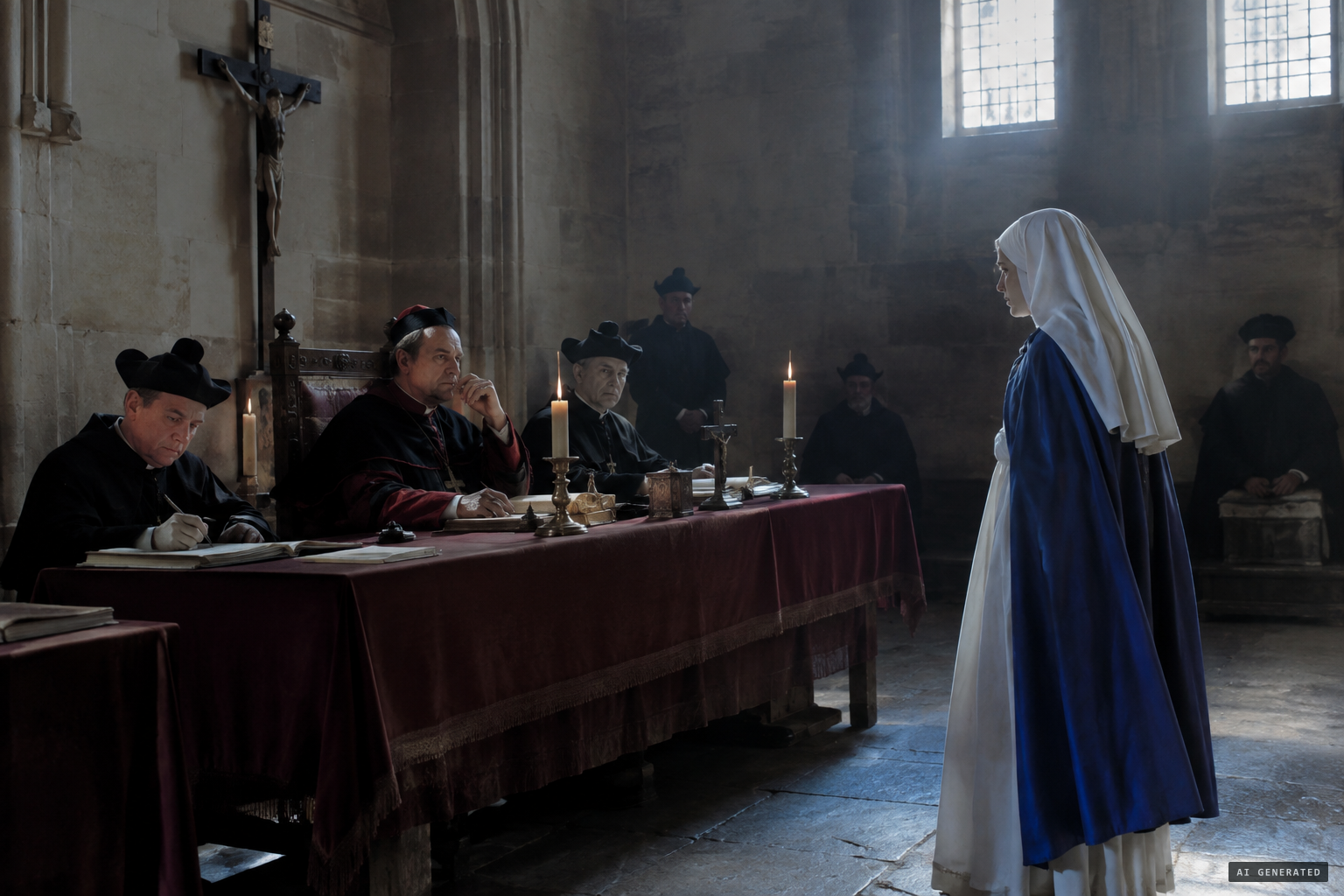 The Inquisition examines her