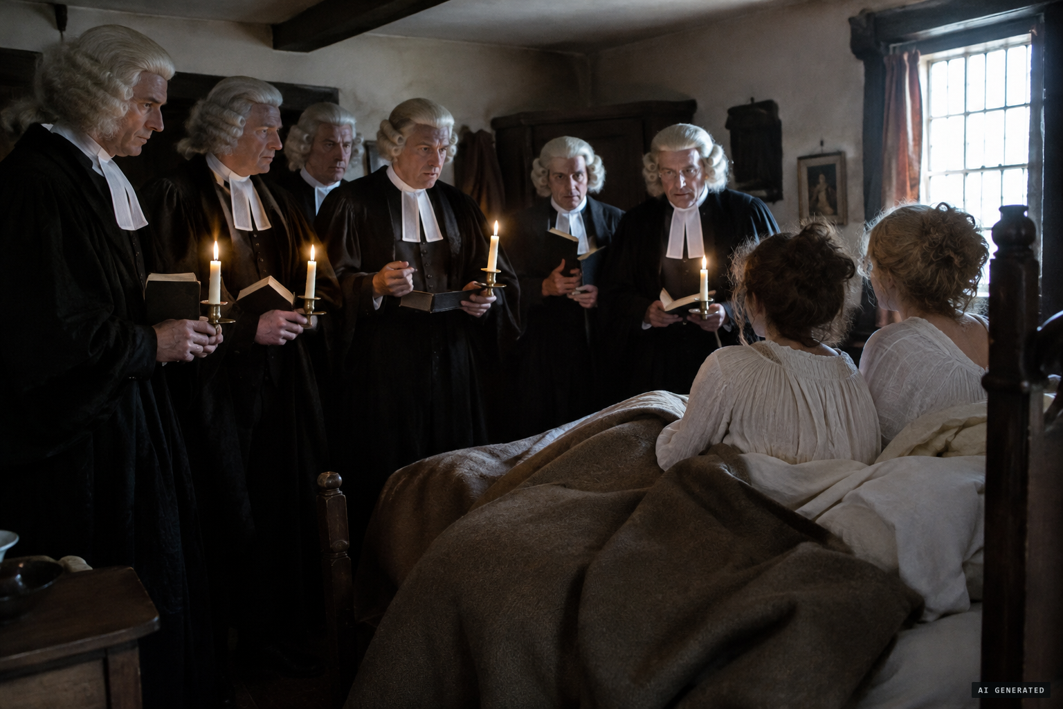 Clergy question the spirit in Hebrew, Latin and Greek; their exorcism does nothing