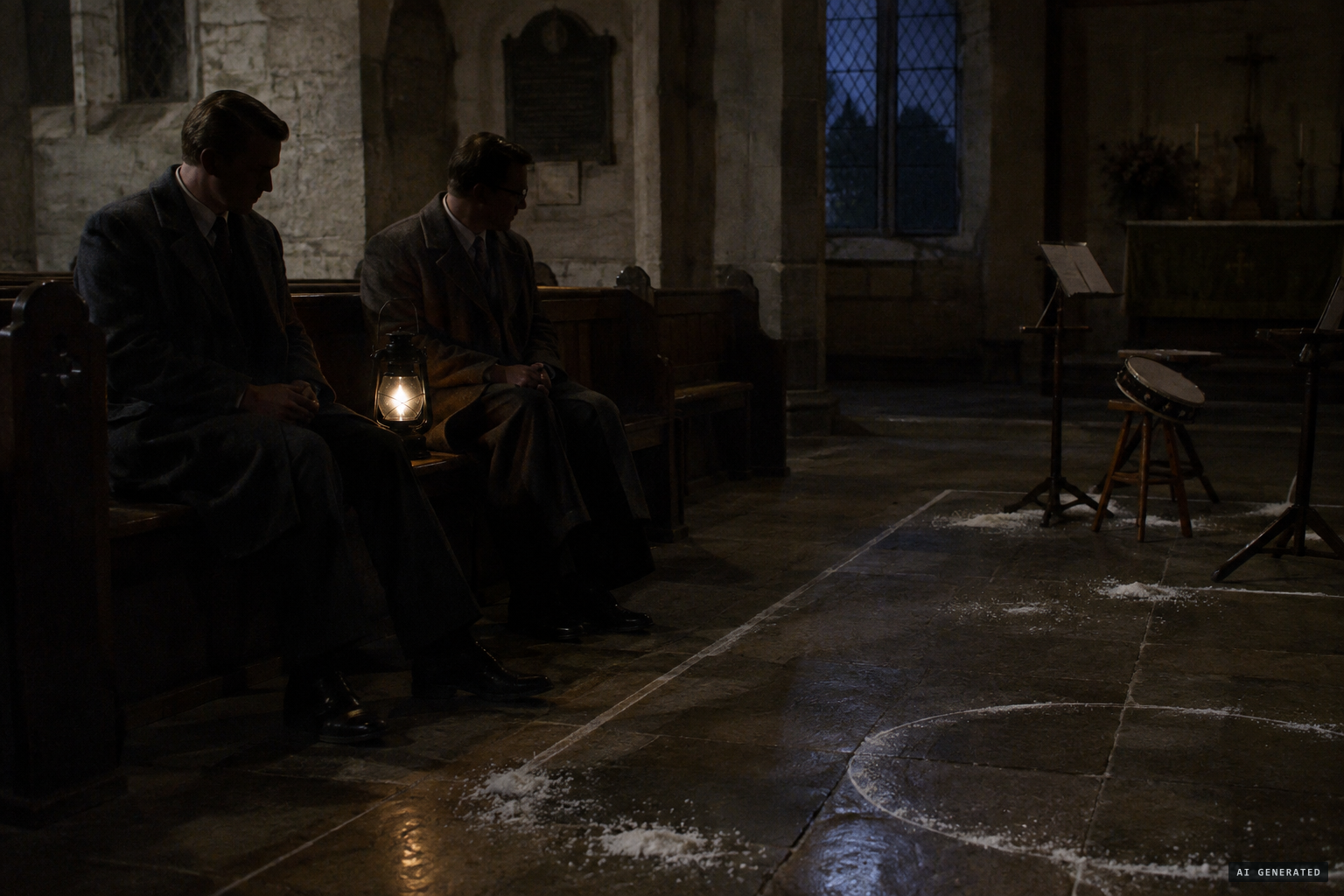 Underwood and Dening keep vigil with sealed doors and controls
