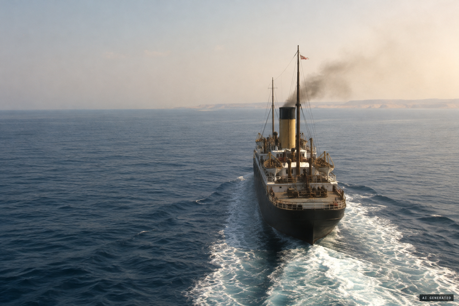 With the Red Sea and Suez ahead, the encounter likely fell in early to mid May