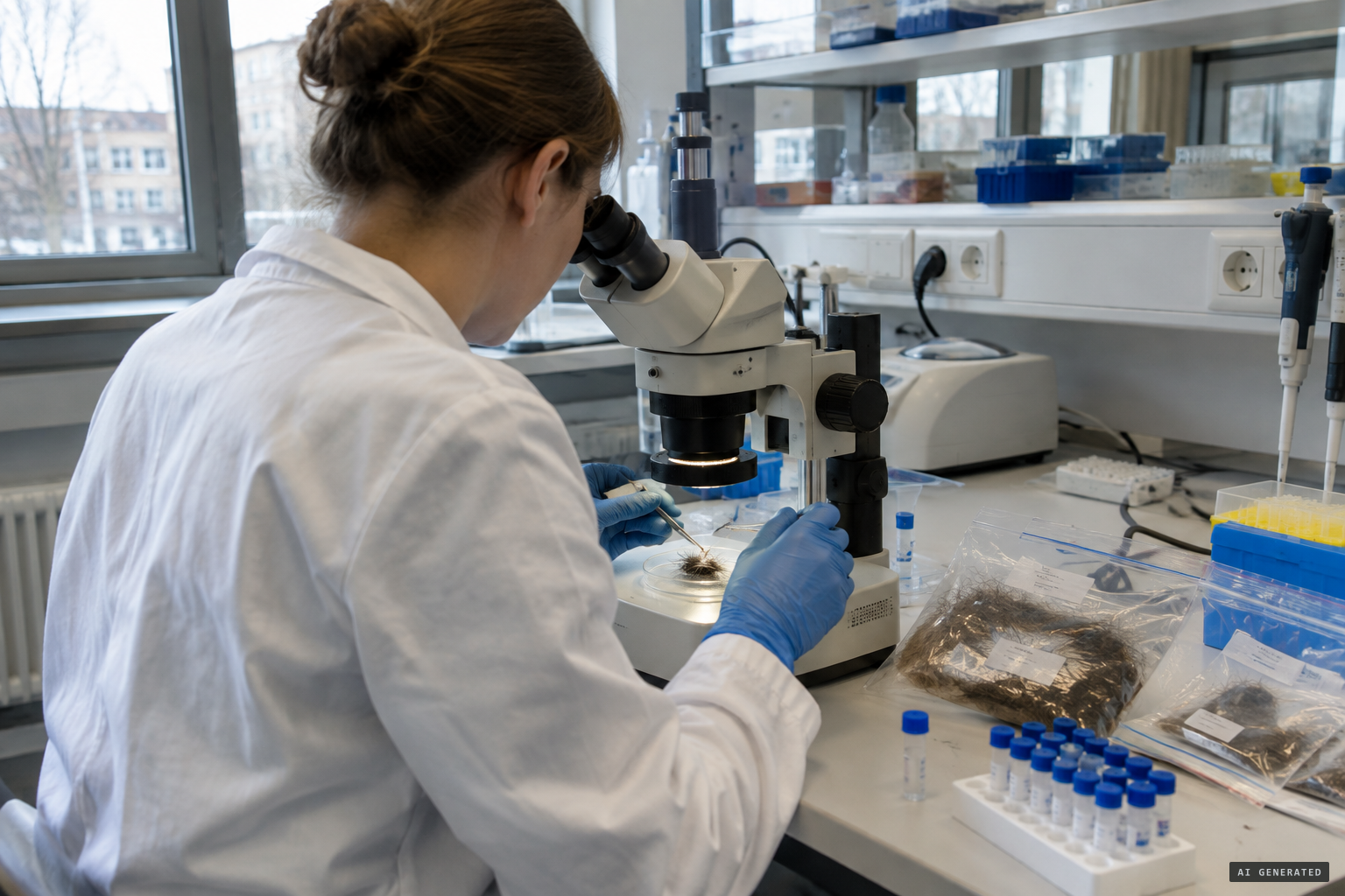 Faeces and hair are tested: both are 100% wild boar