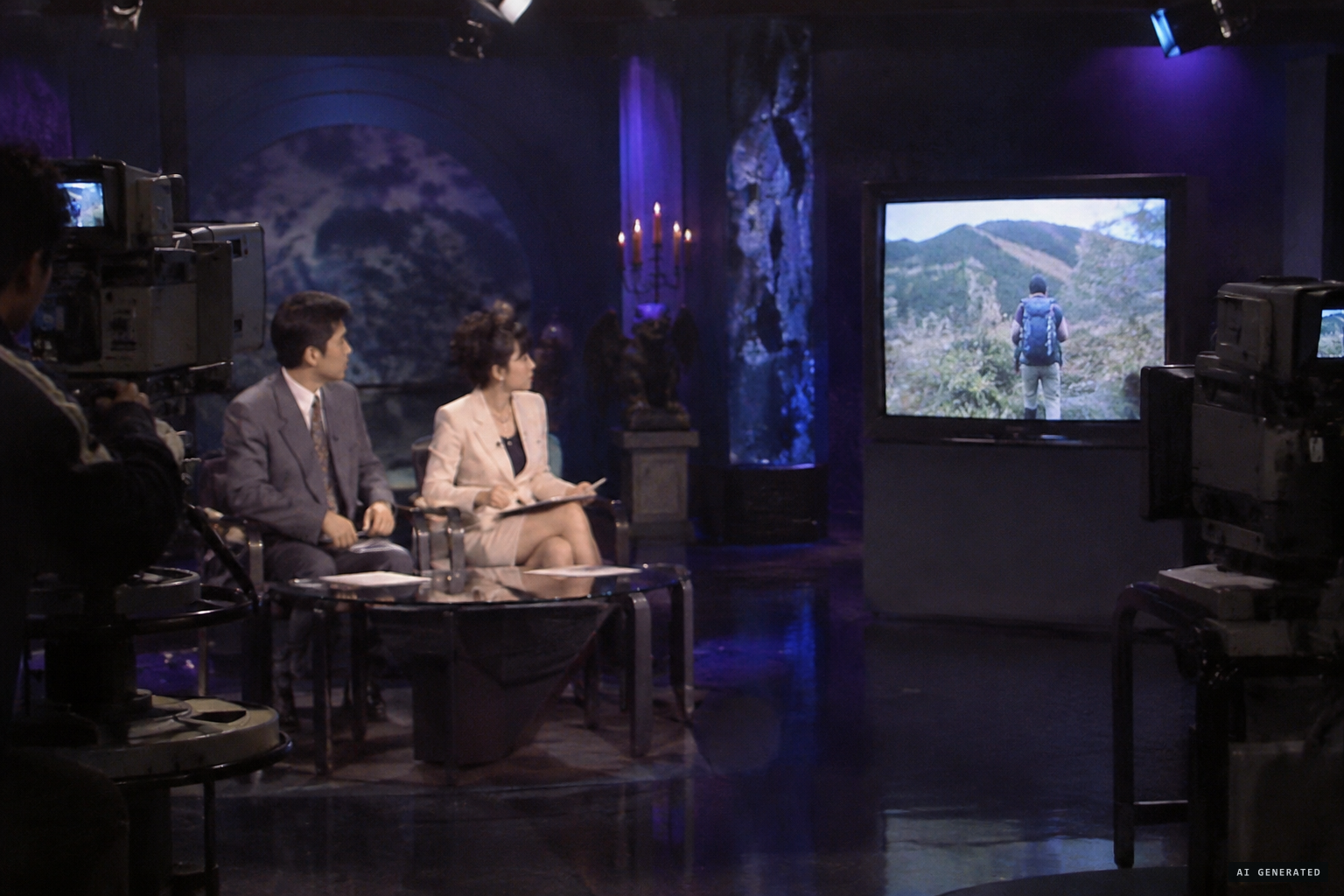 The tape airs on a Taiwanese ghost-story programme.