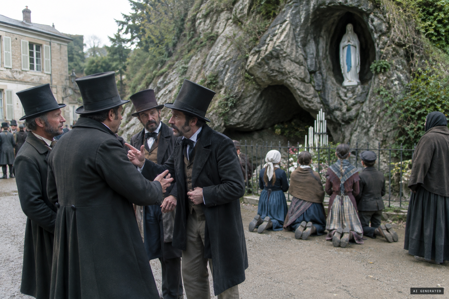 Doubts, sceptics and other young visionaries at the grotto