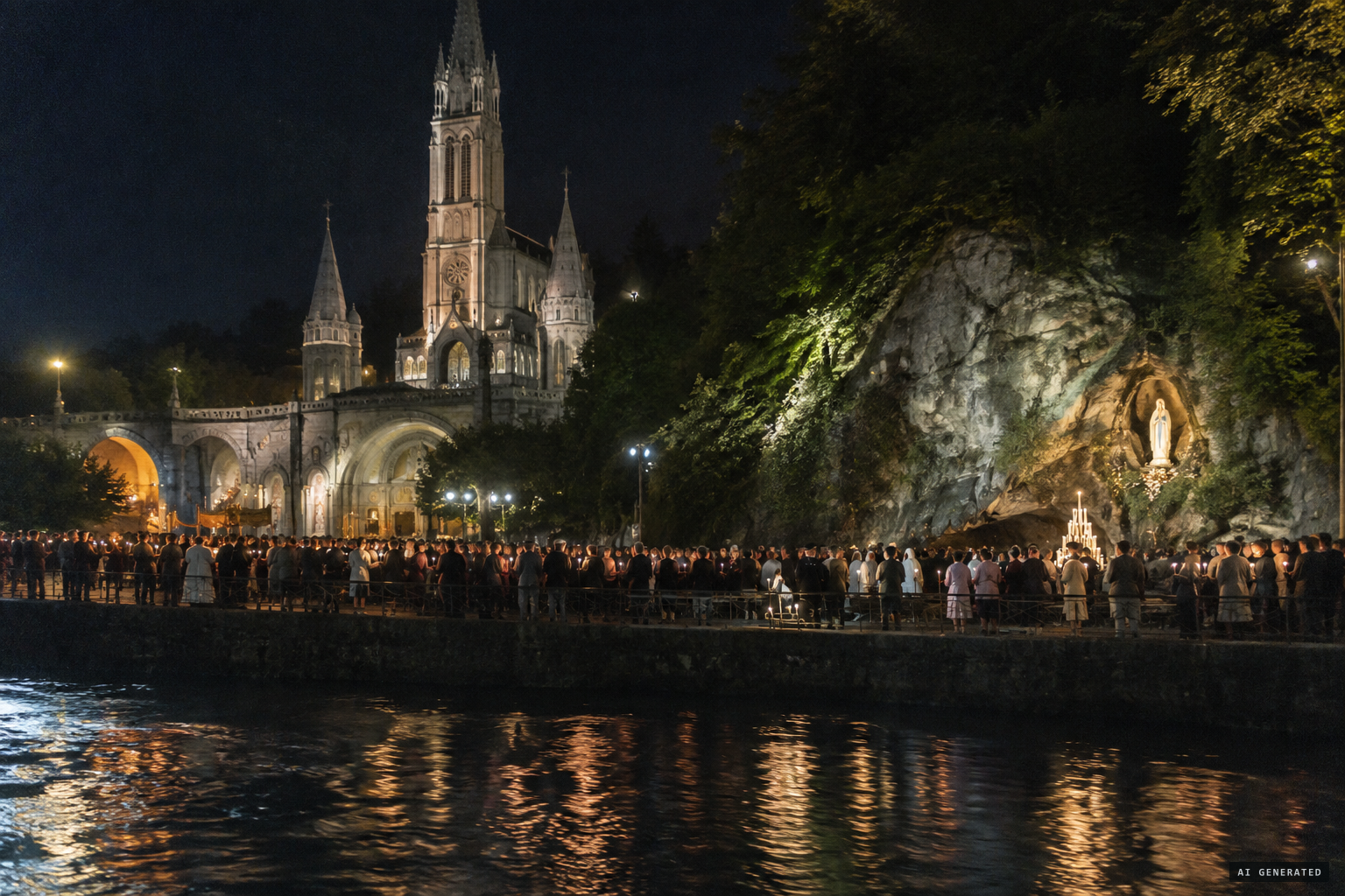 Lourdes today draws millions of pilgrims a year