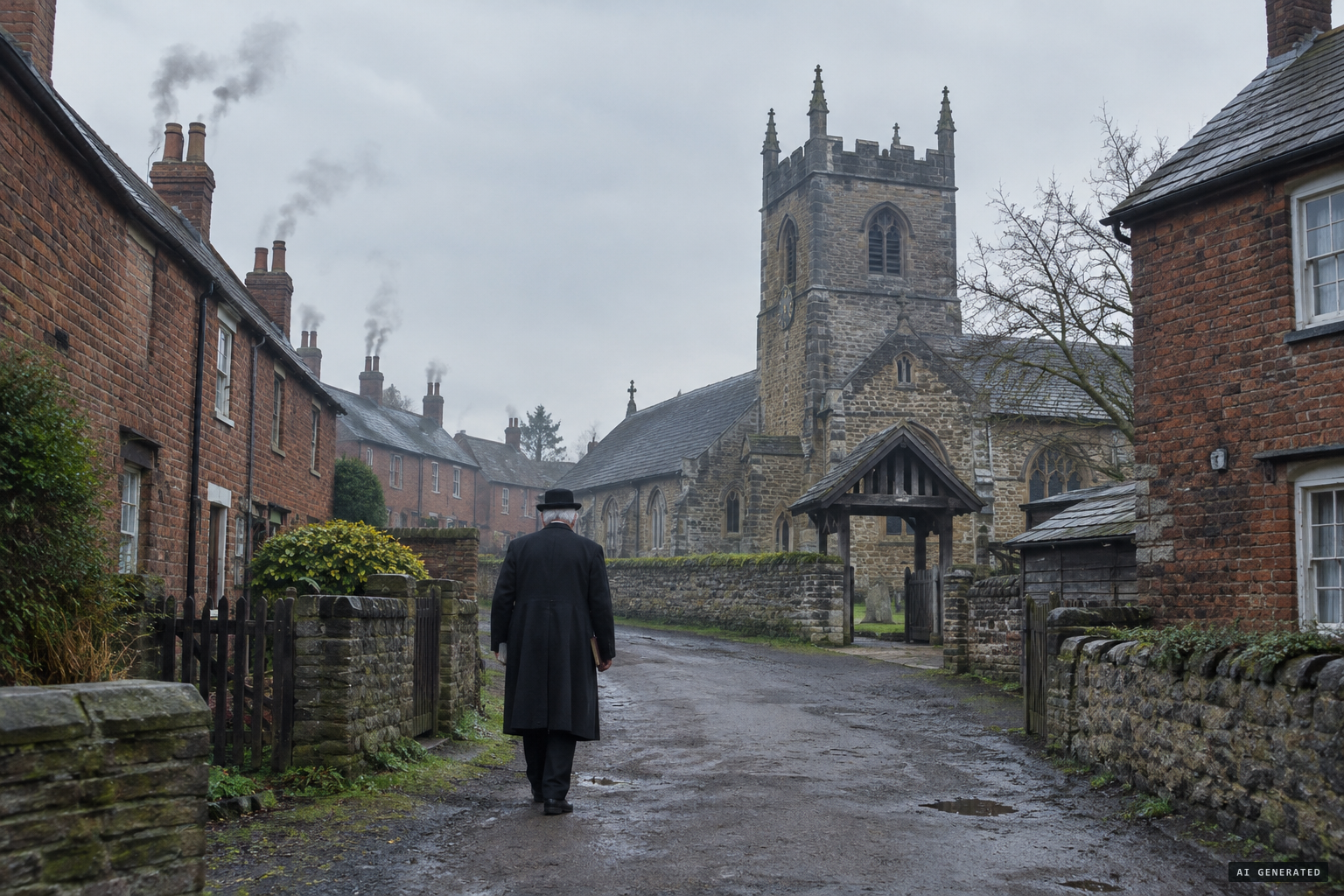 Lower Gornal and the church of St James's, Rooker's parish since 1848