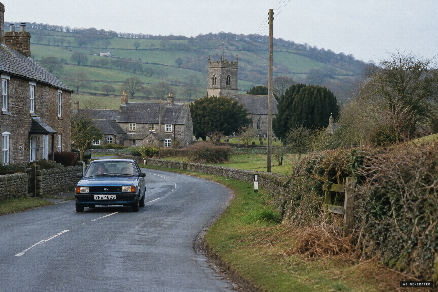 Richards Castle, on the B4361 south of Ludlow