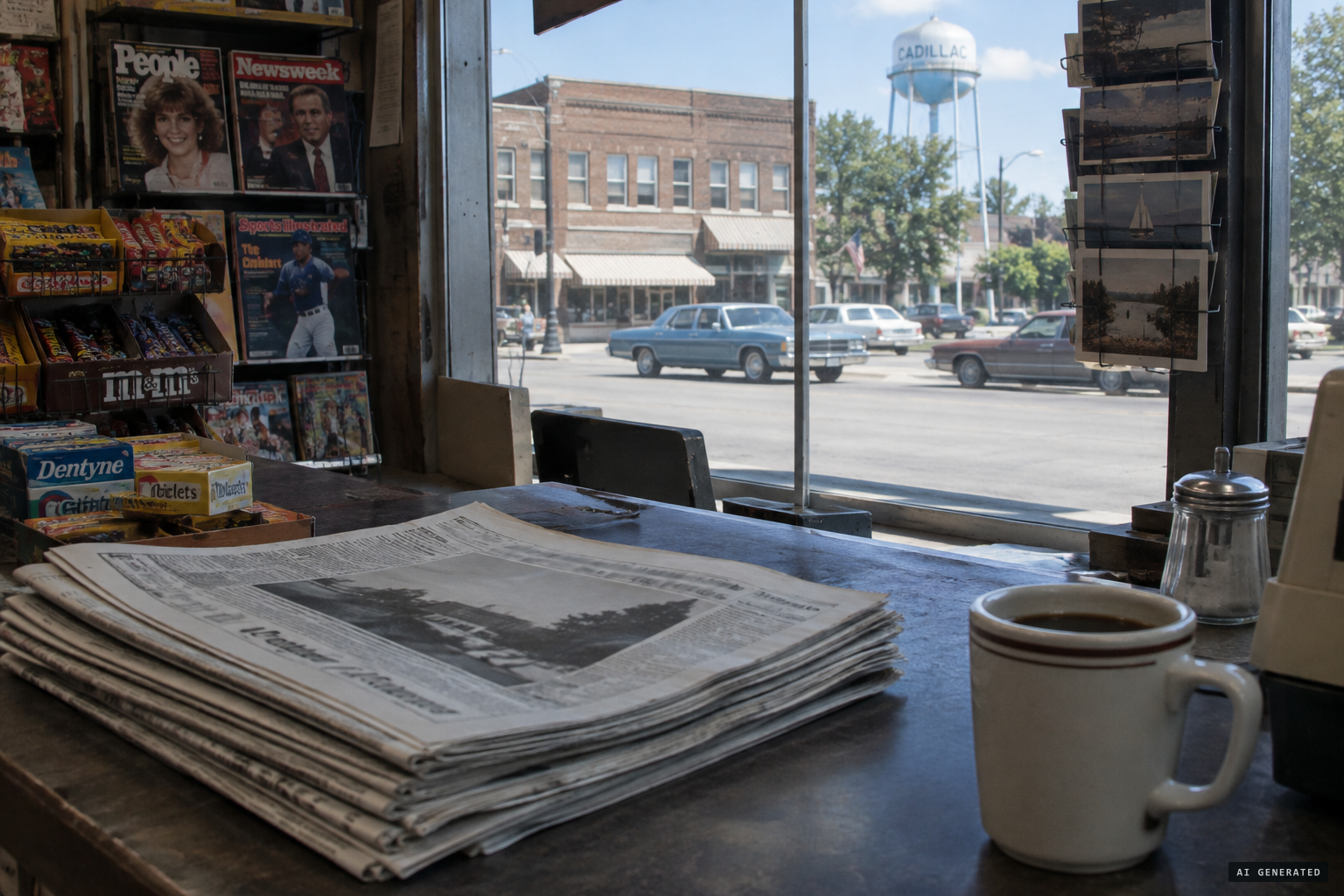 Newspapers report the "mystery dog" and the dogman