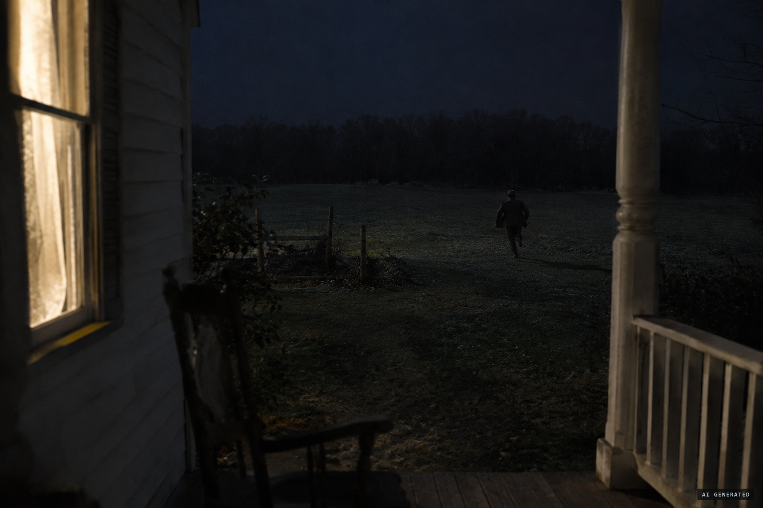 Mr. Huffman thinks he sees a man running away
