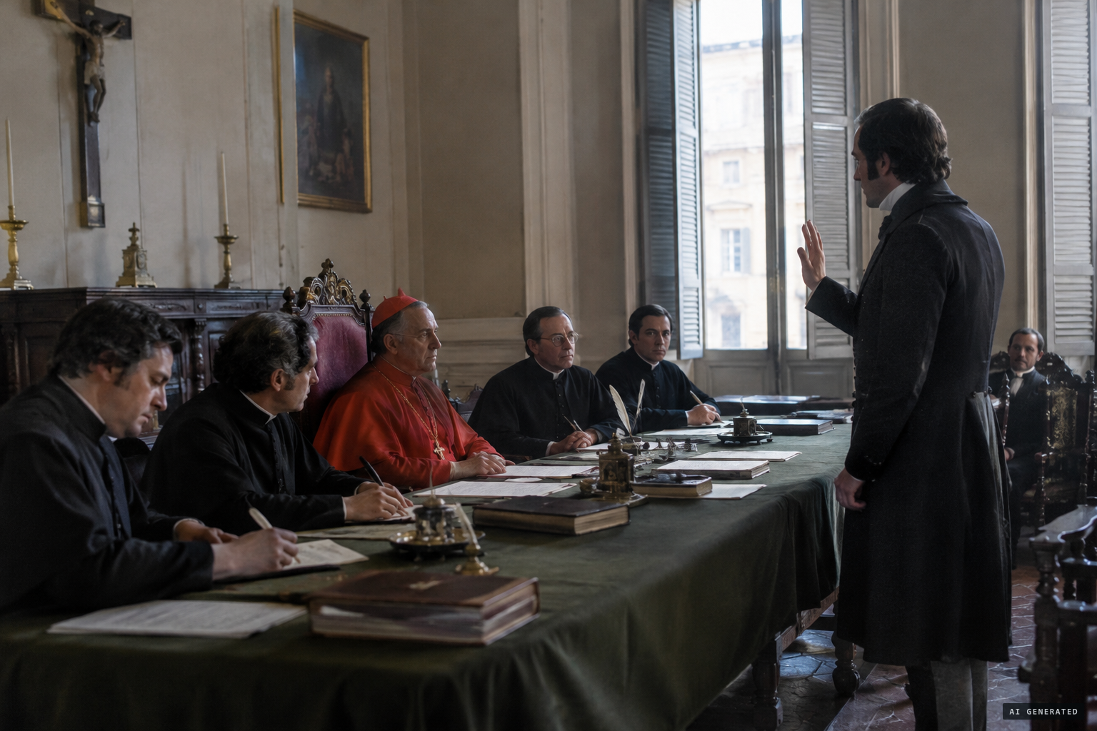 Ratisbonne gives his sworn deposition before the canonical inquiry