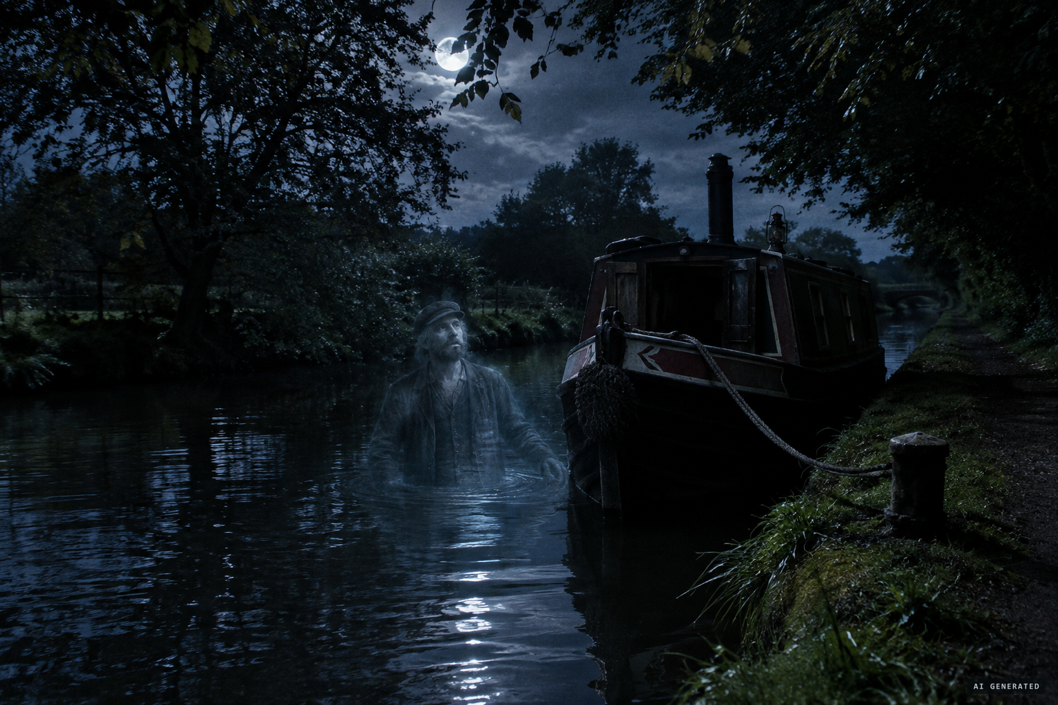 The oldest reading: the ghost of a drowned boatman