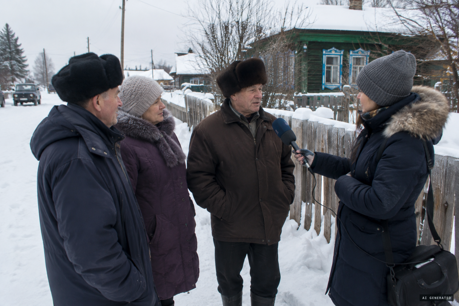 Villagers tell Radio Svoboda they think the family staged it