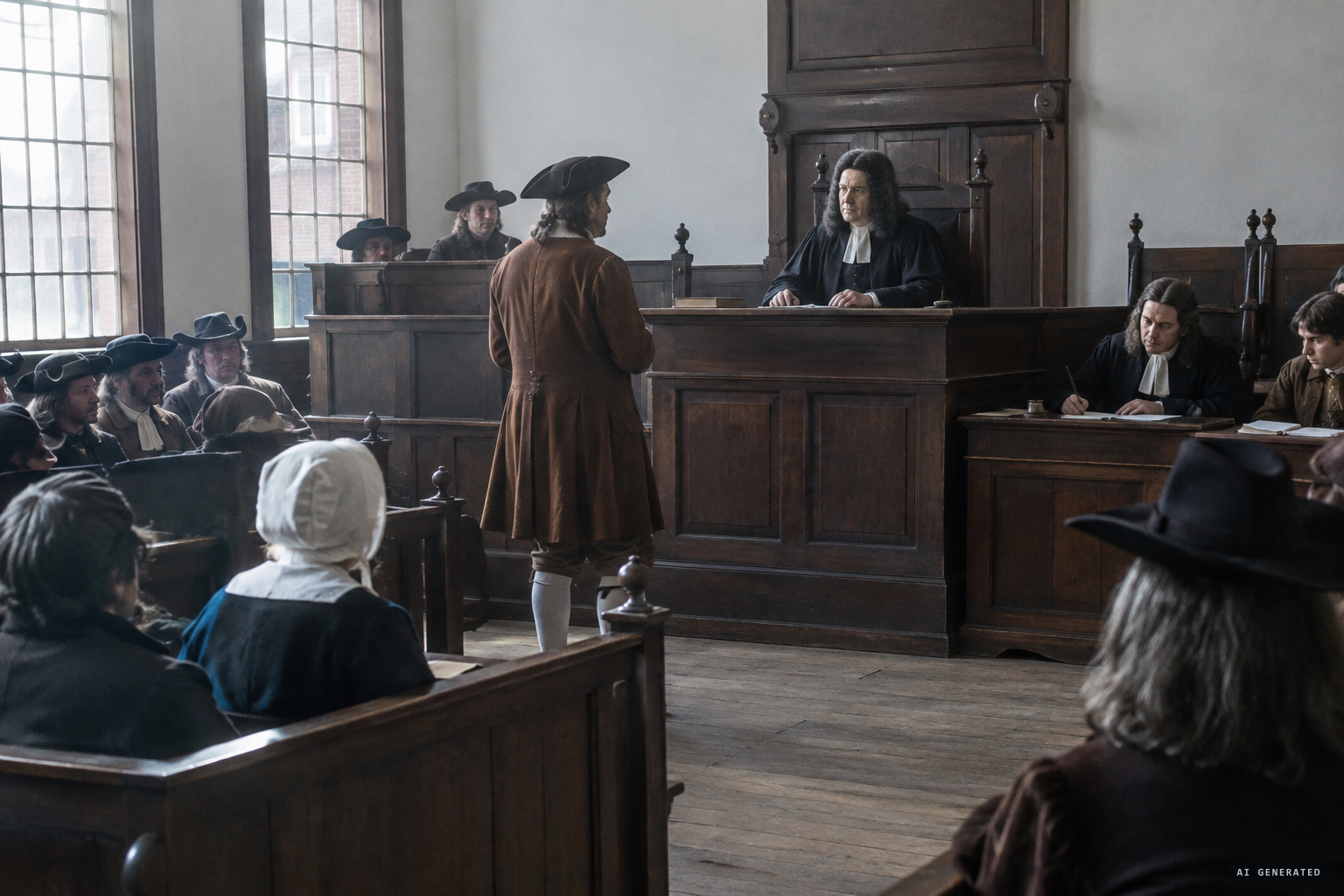 Calef before a justice on a warrant for scandalous libels