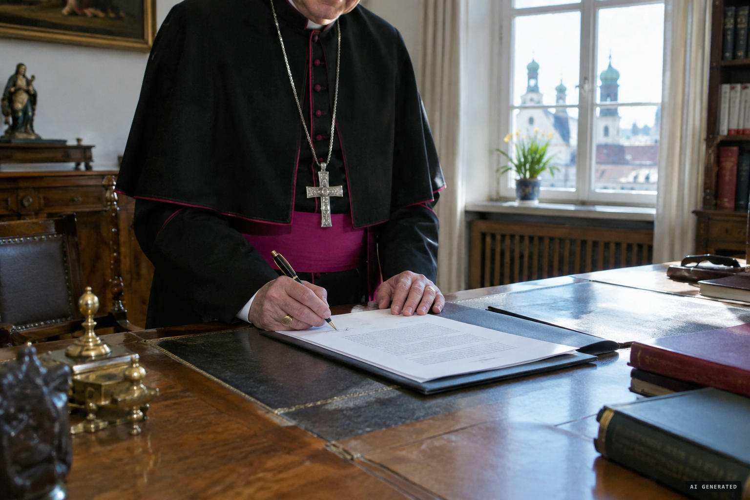 Bishop Dammertz issues the decree: supernatural character not established