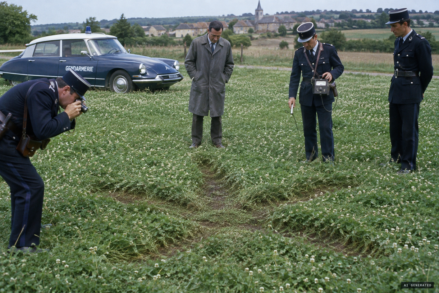 10 May: the CSERU investigator and the Genlis gendarmes examine the site