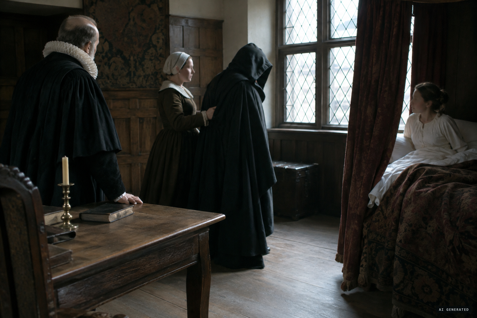 Sir John Croke tests the girl by bringing Jackson in disguise