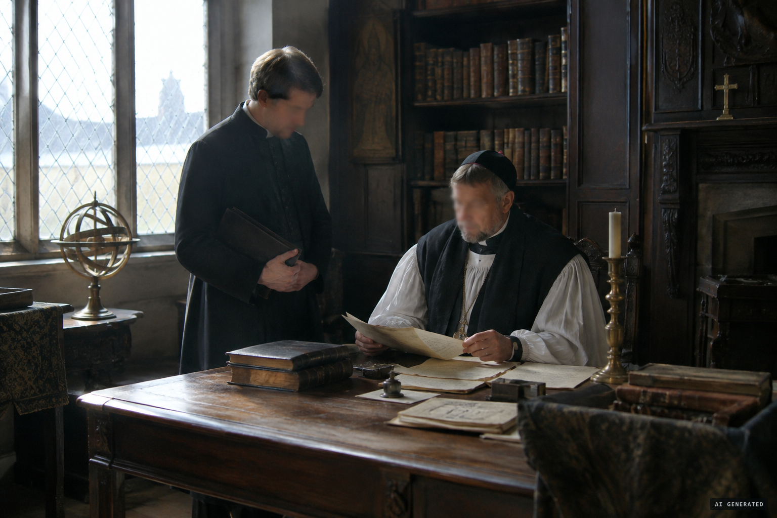 Bishop Richard Bancroft judges the girl a fake and the fast illegal