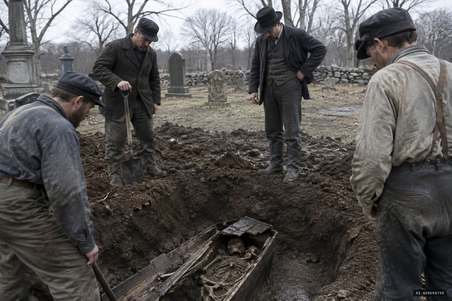 Mary Eliza's grave holds only dust and bone