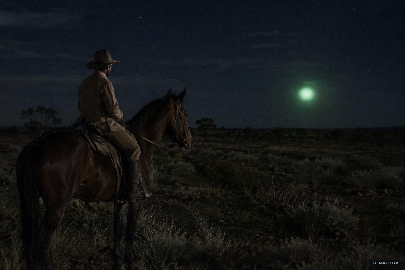 Henry Lamond meets a green-glary ball on the Warenda Road around 1912