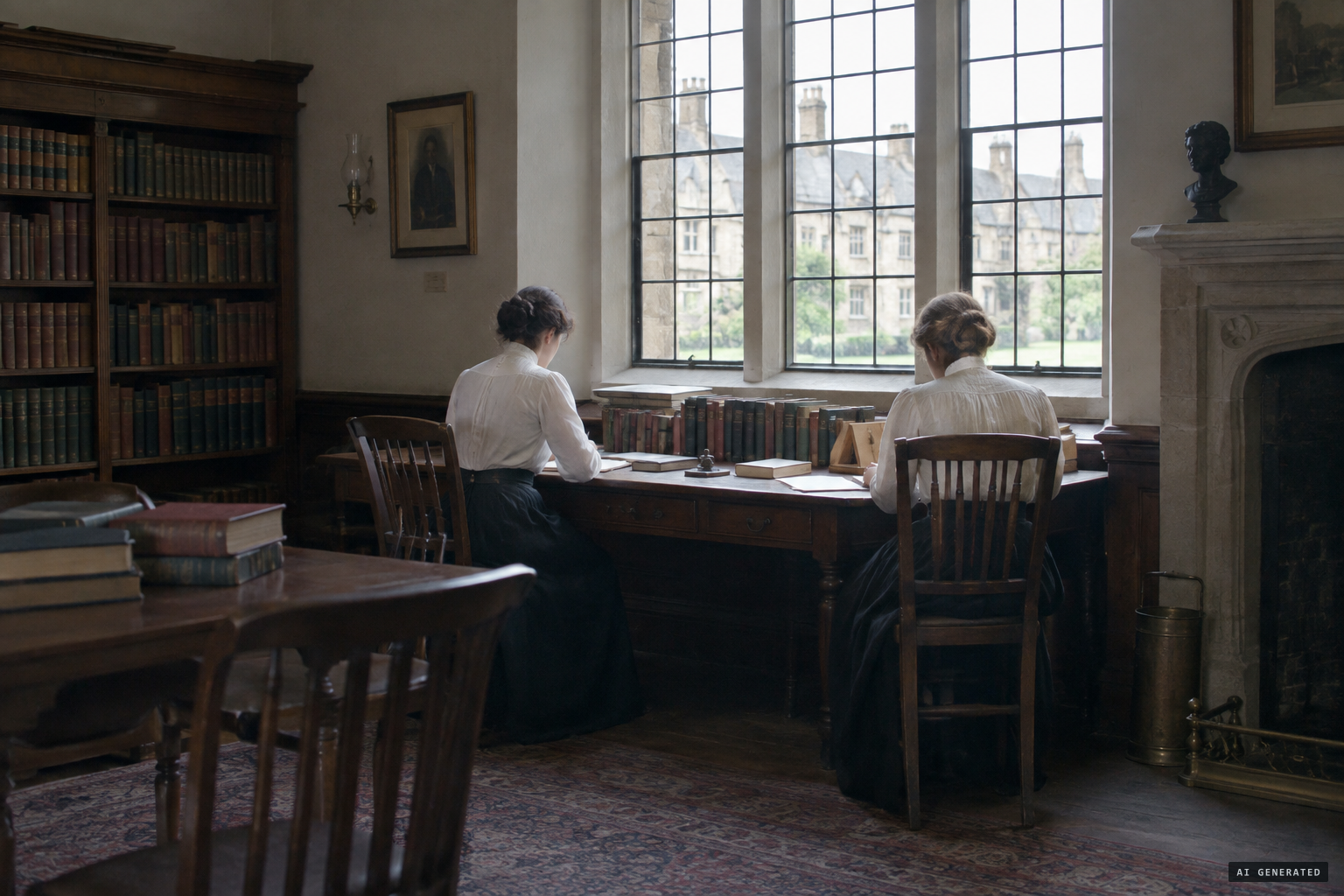 Charlotte Anne Moberly and Eleanor Jourdain of St Hugh's College, Oxford