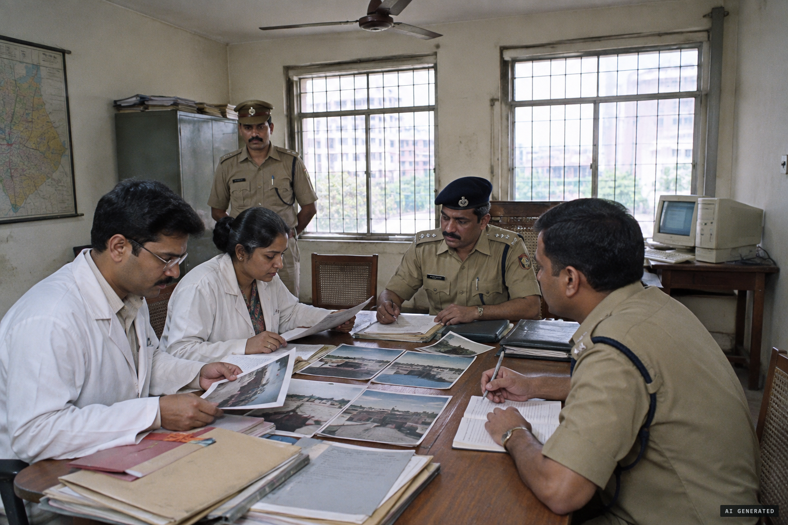 The police and forensic report of 19 June 2001 finds no physical evidence