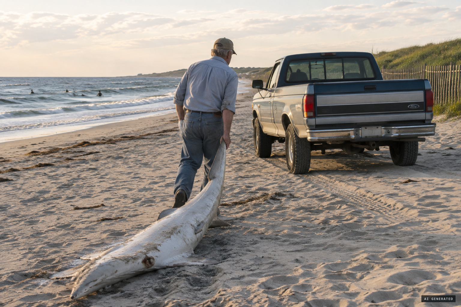An old man reportedly carted the body away to mount on his wall.