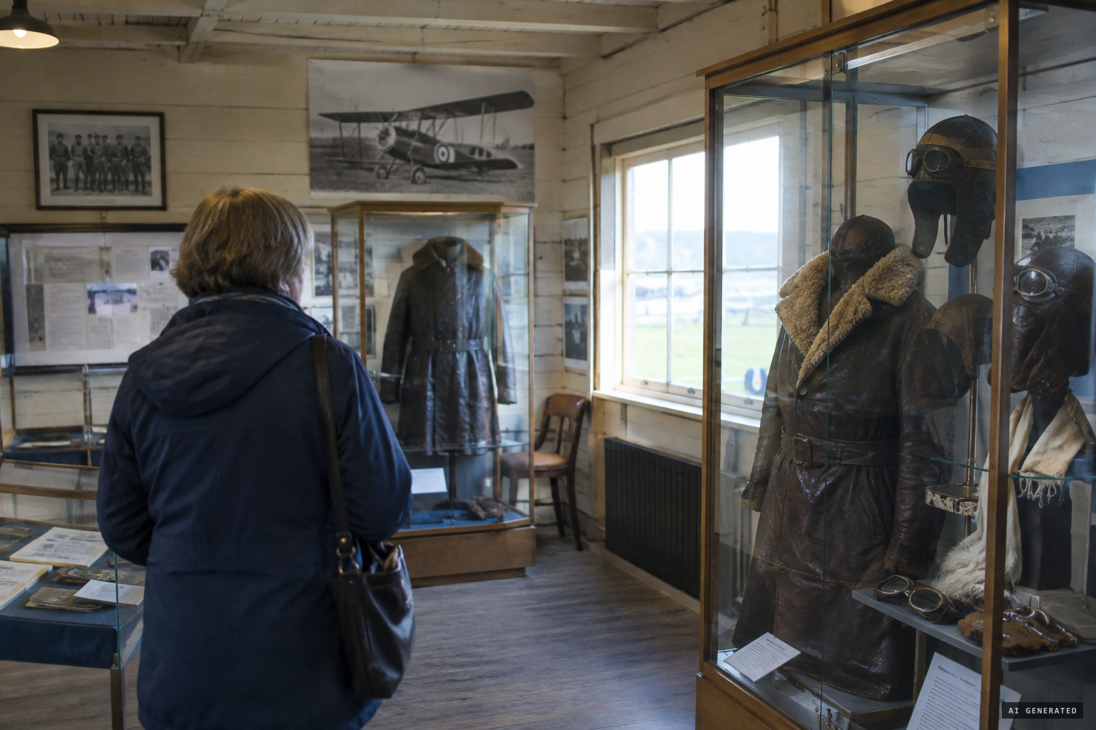 The Heritage Centre still collects reports of the figure in old flying gear