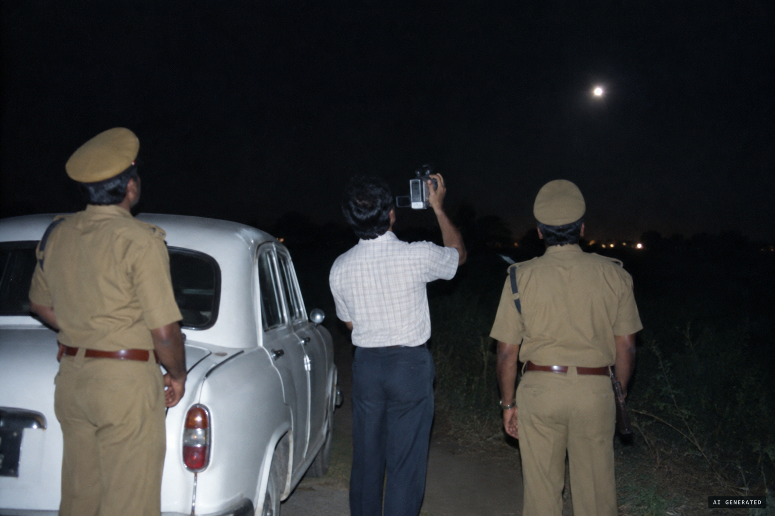 The Mirzapur magistrate films the flying object