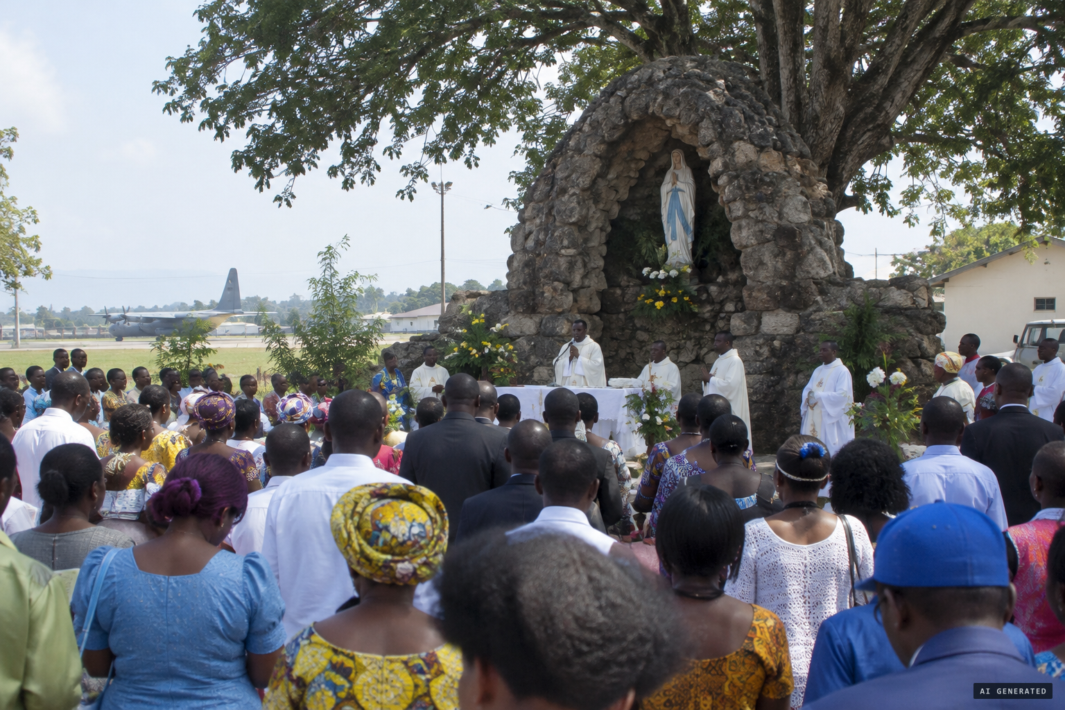 In 2004 the grotto is erected as a place of public worship
