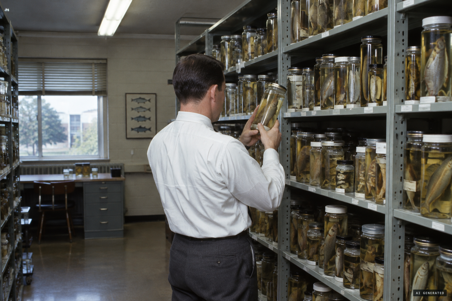 A career fish specialist: the university's fish collection
