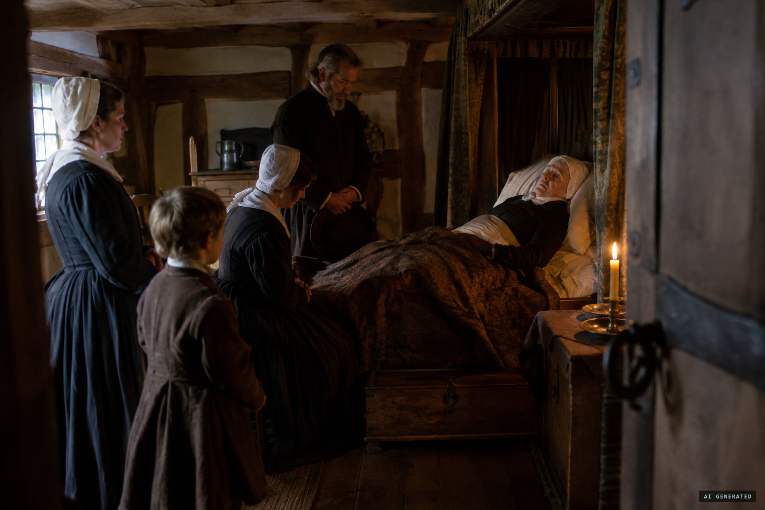Susan Leakey on her deathbed in her son Alexander's house