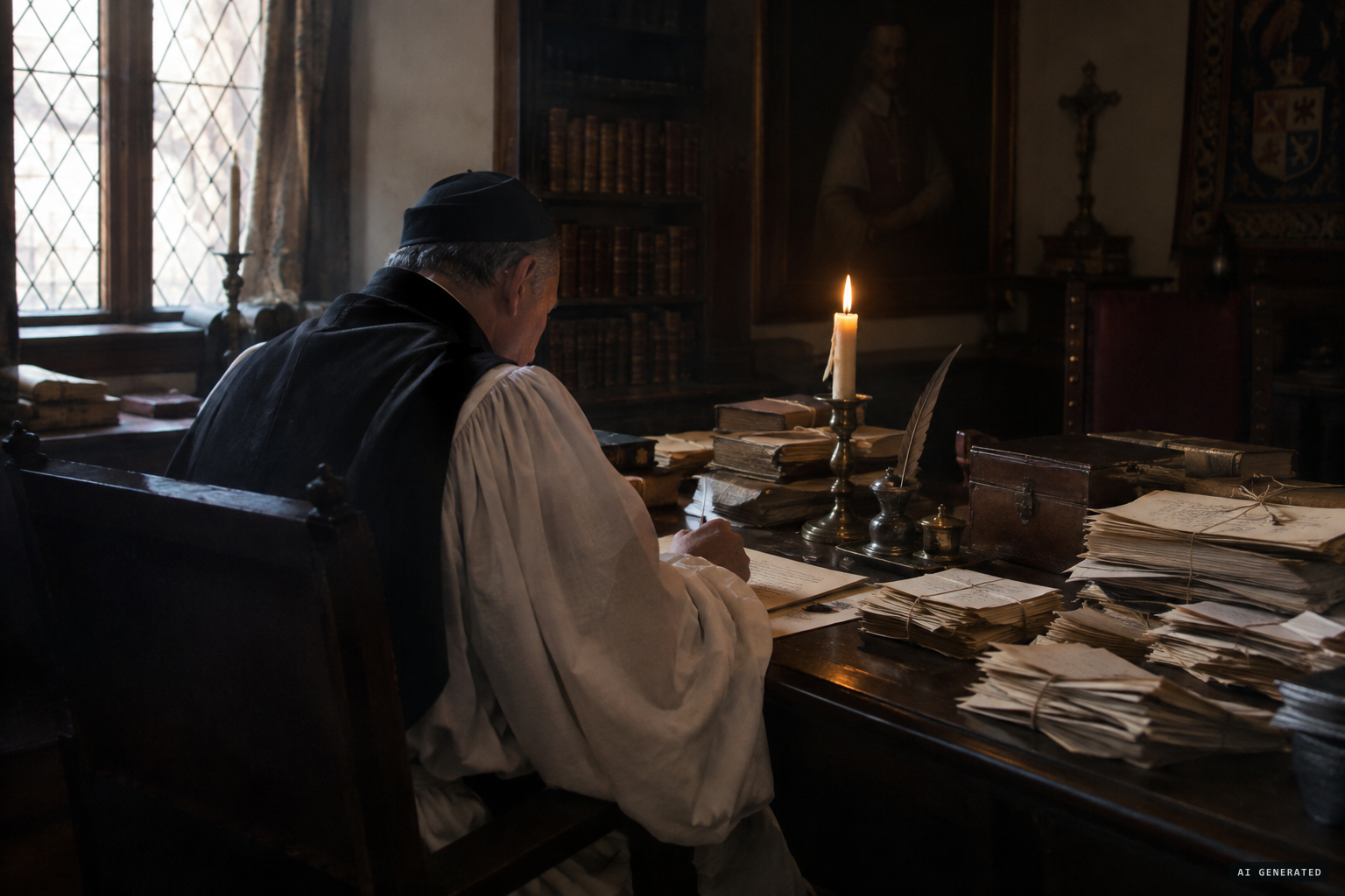 Archbishop Laud reports the ghost 'a fiction and a practice'